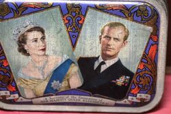 1953 Souvenir Tin for the Coronation of Queen Elizabeth 11 