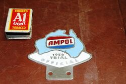 1956 Ampol Official Trial Badge 