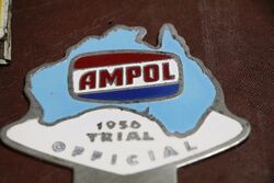 1956 Ampol Official Trial Badge 