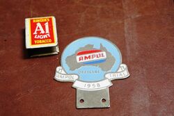 1958 Ampol Official Trial Badge 