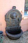 Large Cast Iron Lion Head Wall Fountain.