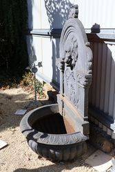 Large Cast Iron Lion Head Wall Fountain