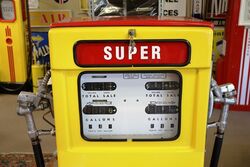1960and39s Wayne 605 Double Petrol Pump in Shell Livery 