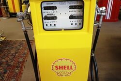 1960and39s Wayne 605 Double Petrol Pump in Shell Livery 