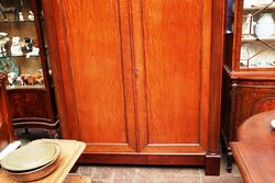 19th Century Mahogany 2 Door Wardrobe 