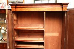 19th Century Mahogany 2 Door Wardrobe 