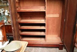 19th Century Mahogany 2 Door Wardrobe 