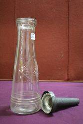 1 Litre Oil Bottle with Tin Pourer