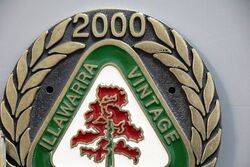 2000 ILLAWARRA Vintage Car Club Badge Wollongong