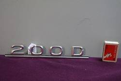 200 D Mercedes Badge 