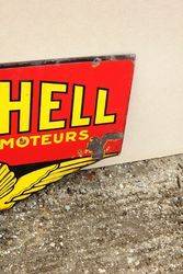 Rare Double sided AeroShell Enamel Sign