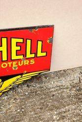 Rare Double sided AeroShell Enamel Sign