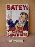 BATEYs JOHN BULL GINGER BEER ENAMEL SIGN ---SG90