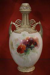Royal Worcester Vase By Raby C1887