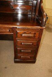 Quality Antique Oak Roll Top Desk 