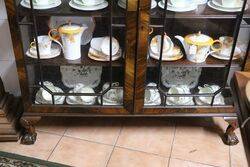 Early C20th Mahogany 2 Door Display Cabinet 