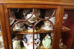 Lovely Quality Late Victorian Inlaid Mahogany Display Cabinet