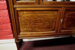 Lovely Quality Late Victorian Inlaid Mahogany Display Cabinet