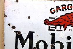 Early Mobiloils and Greases Enamel Sign 