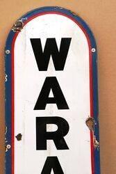 Early Waratah Motor Oil Vertical Strip Enamel Sign 