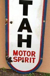 Early Waratah Motor Oil Vertical Strip Enamel Sign 