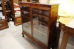 Early C20th Mahogany Two Door Bookcase.