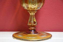 Stunning 19th Century French Etched Glass Goblet