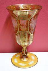 Stunning 19th Century French Etched Glass Goblet