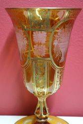 Stunning 19th Century French Etched Glass Goblet