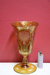 Stunning 19th Century French Etched Glass Goblet