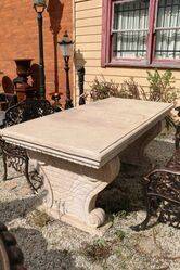 Quality Sandstone Garden-Patio Table.  #