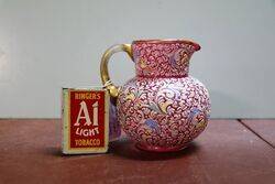 Antique Small Moser Ruby Glass Jug. #