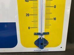 Vintage Duckhams Motor Oil Enamel Thermometer 