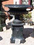Top Of The Range Sienna Cast Iron Urn And Stand --- 