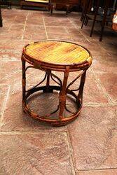 Antique Small Bamboo Plant Stand 