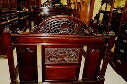 Stunning Late Victorian Mahogany 4 Piece Bedroom Suite 