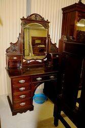 Stunning Late Victorian Mahogany 4 Piece Bedroom Suite 