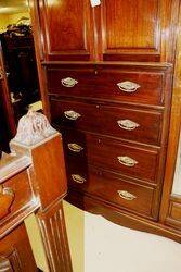 Stunning Late Victorian Mahogany 4 Piece Bedroom Suite 