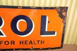 Vintage Virol The Food for Health Enamel Sign 