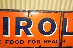 Vintage Virol The Food for Health Enamel Sign 