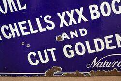 A Early Smoke Mitchelland39s XXX Bogie Roll Enamel Sign 