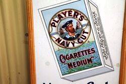 Early Players Hero Navy Cut Cigarettes Pictorial Enamel Sign 