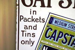 Vintage Capstan Navy Cut Pictorial Enamel Sign 