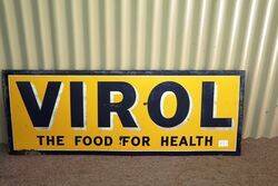 Vintage Virol The Food for Health Enamel Sign. #