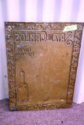 Antique Saiz de Carlos Pressed Pictorial Tin Sign 