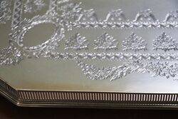 A Large Antique Silver Plated Serving Tray 