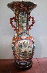 Antique Japanese ARITA IMARI 2 Handle Vase. #