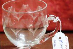 Edwardian Engraved Cup Shape Custard Cup 