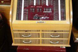 Retro Optometry Cabinet with Vision Measurement Lens Set 