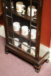 Lovely Small Art Deco Dwarf Dome Top Display Cabinet 